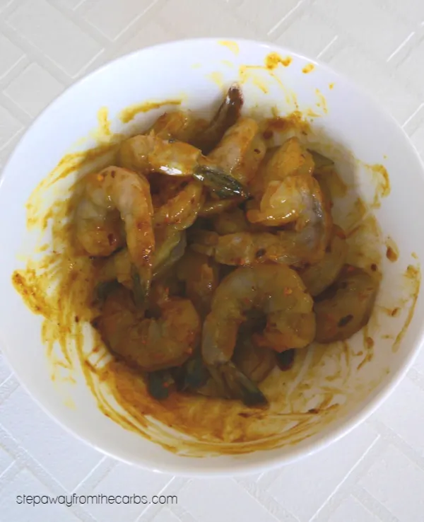 Indian Spicy Shrimp - a low carb and keto appetizer recipe