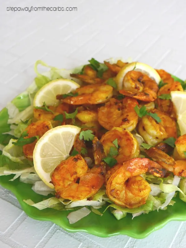 Indian Spicy Shrimp - a low carb and keto appetizer recipe