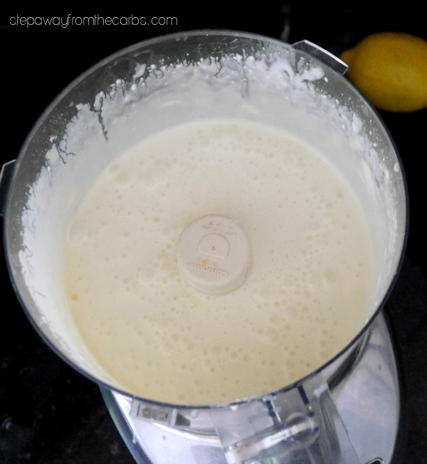 Low Carb Lemon Ice Cream - a tangy keto and sugar free recipe