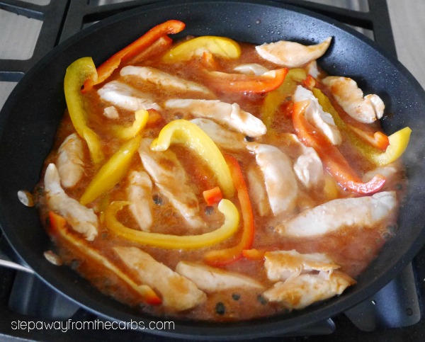 Low Carb Asian Ginger Chicken - with a special ingredient: diet ginger ale! Keto, sugar free, and gluten free recipe.