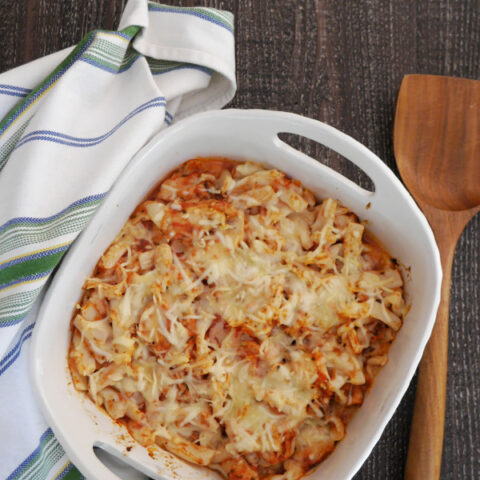 Low Carb Pasta Bake with Chicken
