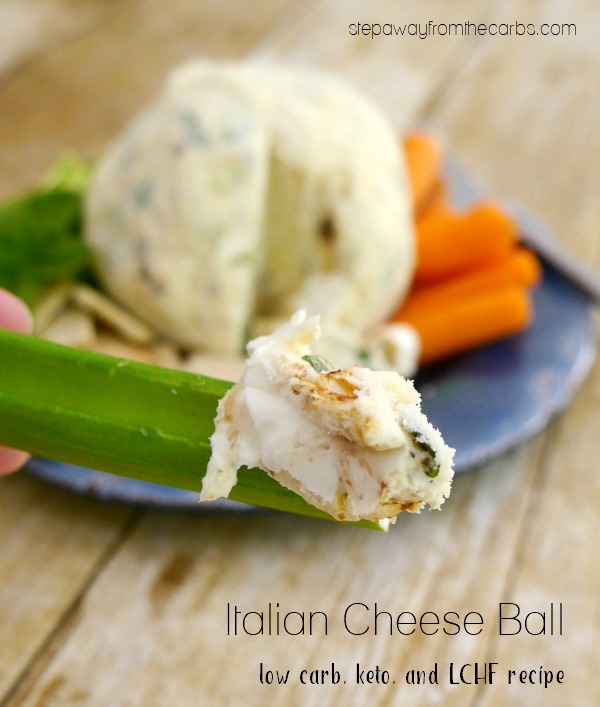 Italian Cheese Ball - a classic party favorite! Low carb / Keto / LCHF recipe.