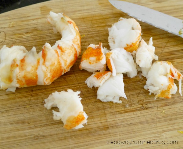 Lobster Tails with Homemade Lemon Mayo - low carb appetizer recipe