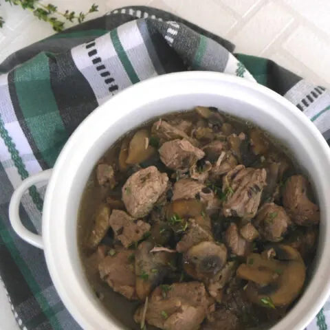 Slow Cooker Lamb with Thyme