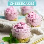 Low Carb Blackberry Cheesecakes