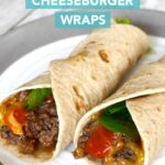 Need an easy, tasty lunch? Try these low carb cheeseburger wraps! A keto recipe that the whole family will enjoy!