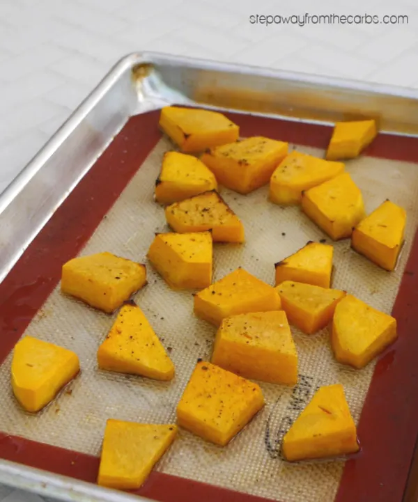 Roasted Butternut Squash and Parmesan Dip - a low carb recipe to serve as an appetizer or snack!