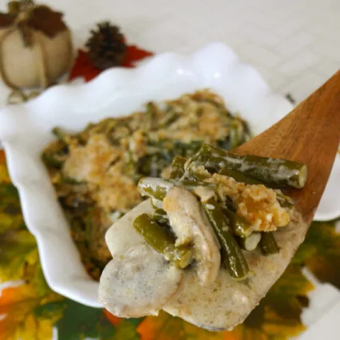 low carb and keto friendly green bean casserole