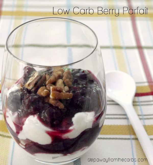 Low Carb Berry Parfait - a gorgeous sugar free breakfast or dessert recipe