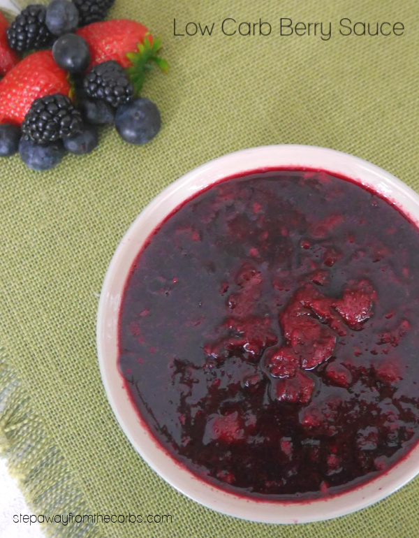 Low Carb Berry Sauce - a sugar free recipe that's made in the slow cooker or Instant Pot