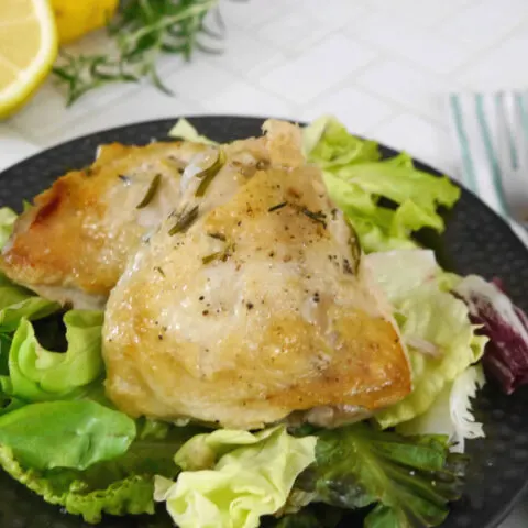 Slow Cooker Chicken Thighs with Rosemary and Lemon