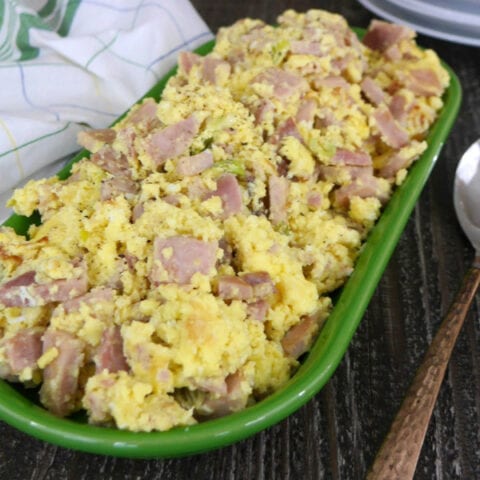 Slow Cooker Ham and Egg Casserole
