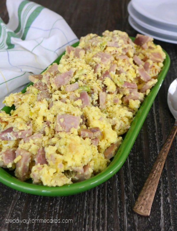 Slow Cooker Ham and Egg Casserole - a low carb, keto, and LCHF brunch recipe