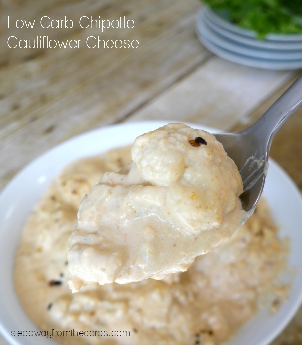 Low Carb Chipotle Cauliflower Cheese - made in the slow cooker or Instant Pot!
