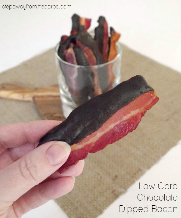 Low Carb Chocolate Dipped Bacon