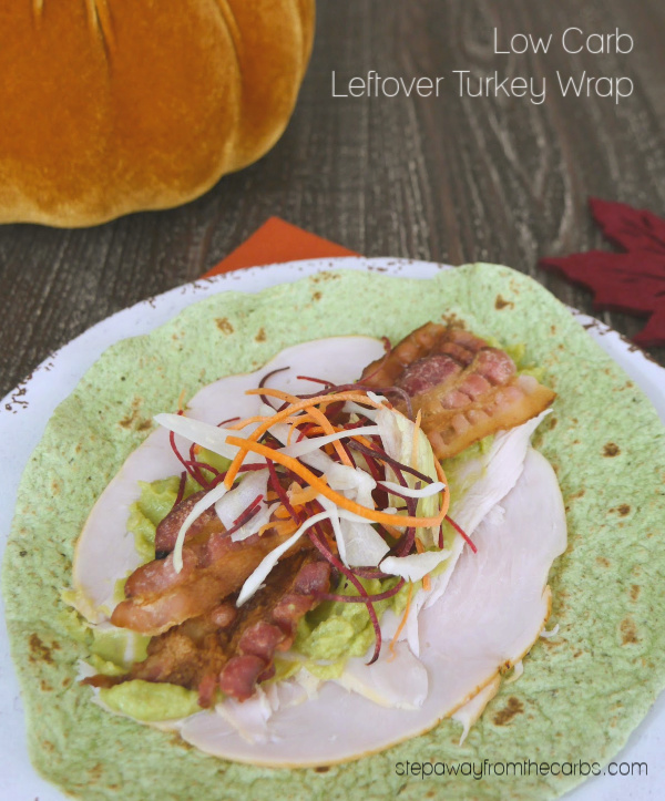 Low Carb Leftover Turkey Wrap - an easy low carb lunch