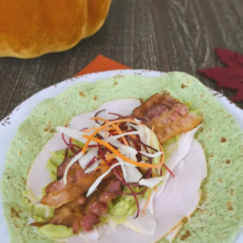 Low Carb Leftover Turkey Wrap