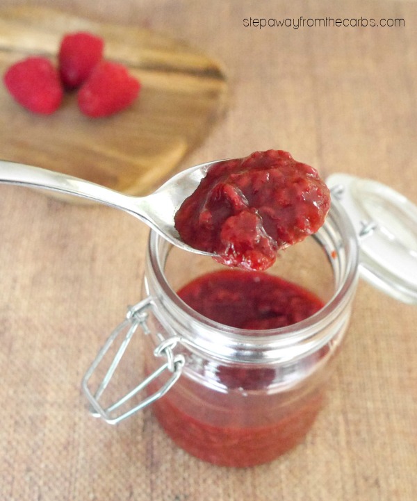 Low Carb Raspberry Chipotle Sauce - a tasty sweet and spicy recipe