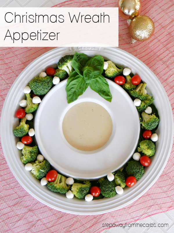 Christmas Wreath Appetizer - easy low carb platter for holiday gatherings