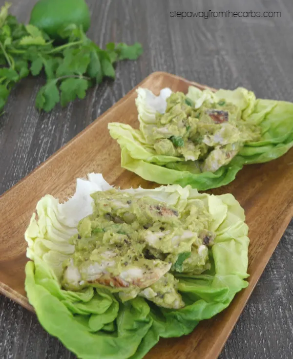Chicken Guacamole Lettuce Wraps - low carb, healthy, and delicious!