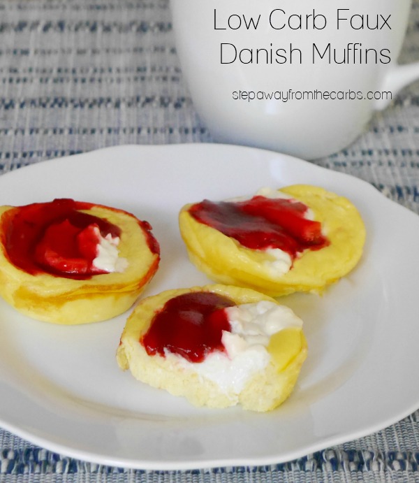 Low Carb Faux Danish Muffins - a low carb breakfast or snack