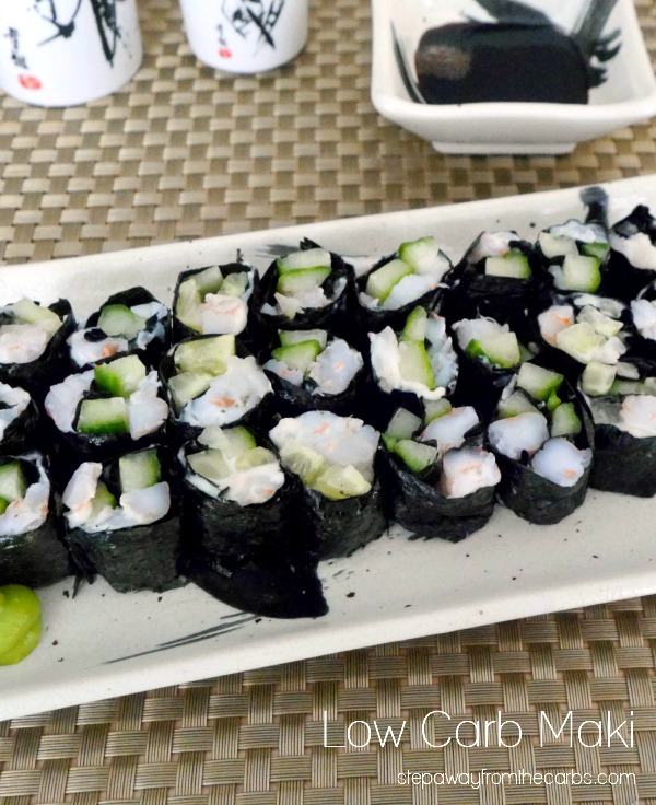 Low Carb Maki - make your own sushi from shrimp and cucumber!
