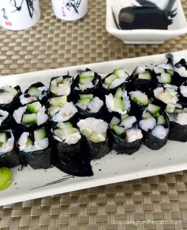 Low Carb Maki - make your own sushi from shrimp and cucumber!