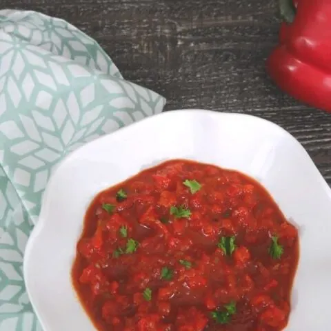 Low Carb Roasted Red Pepper Sauce