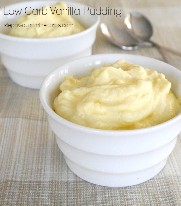 Low Carb Vanilla Pudding - sugar free recipe with just two ingredients!