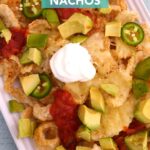 Pork Rind Nachos - the perfect low carb snack or appetizer!