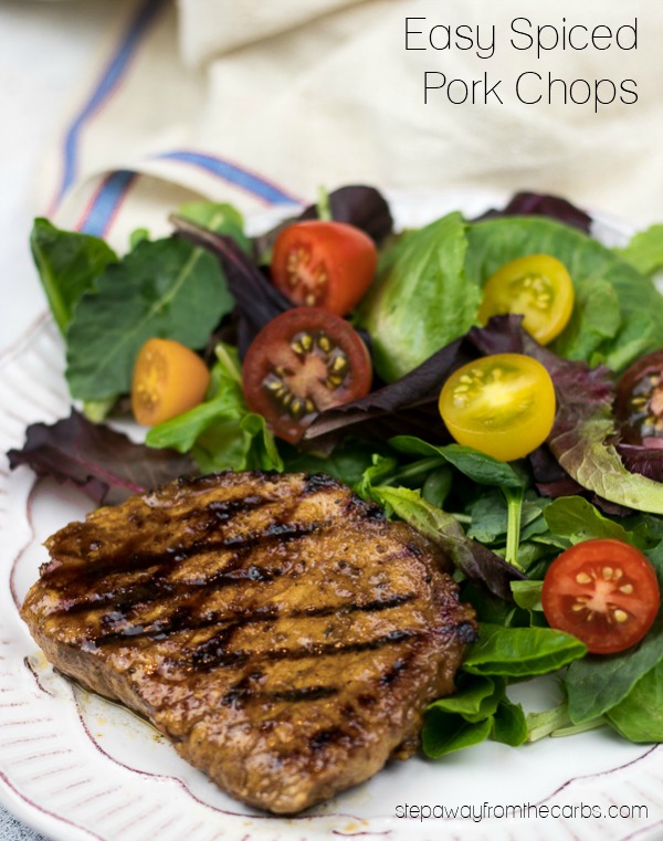 Easy Spiced Pork Chops - low carb recipe with video tutorial - no marinating required!