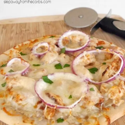 Low Carb BBQ Chicken Pizza