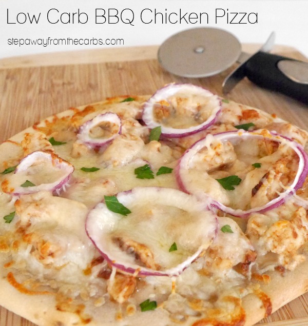 Low Carb BBQ Chicken Pizza