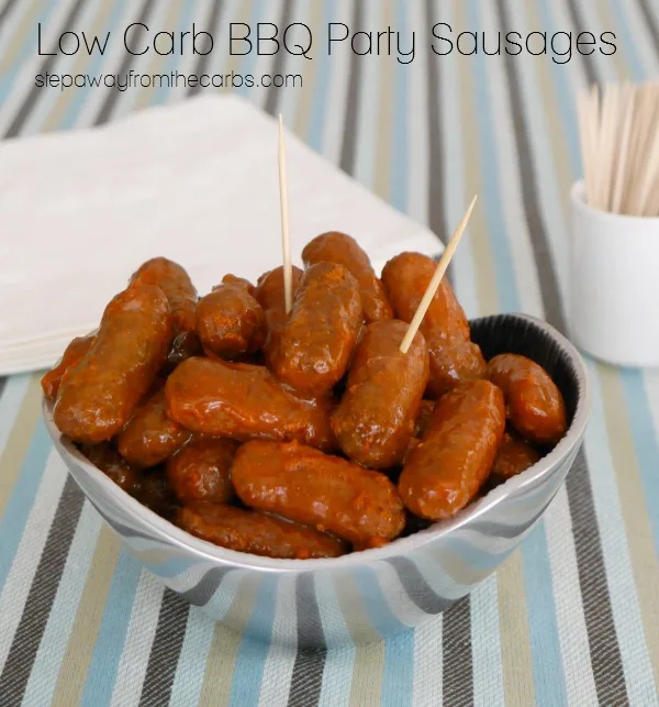 Low Carb BBQ Party Sausages - a slow cooker recipe Low Carb BBQ Party Sausages - a slow cooker recipe