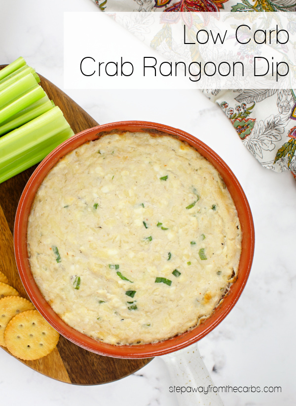 Low Carb Crab Rangoon Dip - the classic appetizer is now available as a dip!