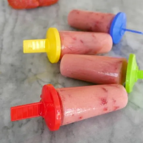 Low Carb Strawberry Pops
