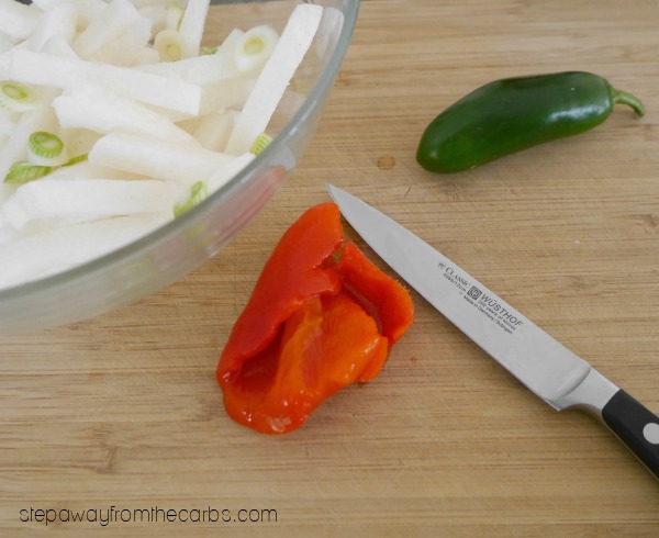 Low Carb Jicama Slaw - refreshing side dish recipe