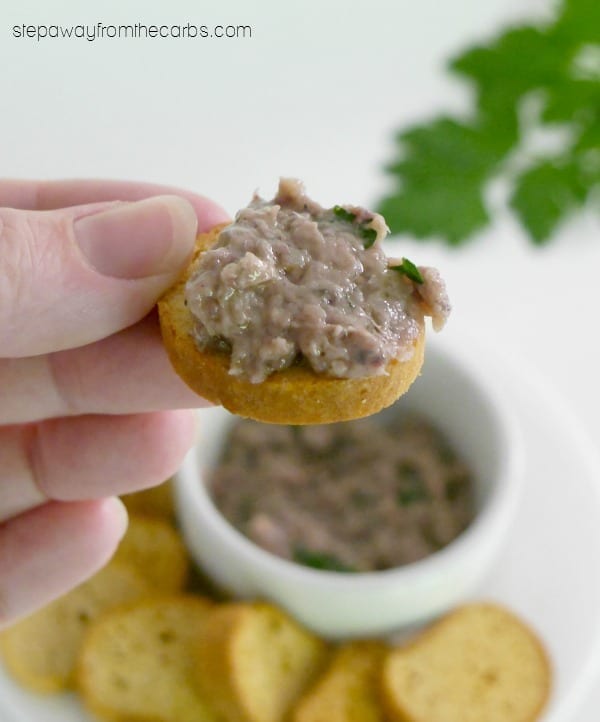 Low Carb Anchoïade - a punchy fish dip made from anchovies, garlic, and olive oil