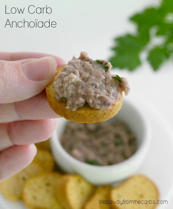 Low Carb Anchoïade - a punchy fish dip made from anchovies, garlic, and olive oil