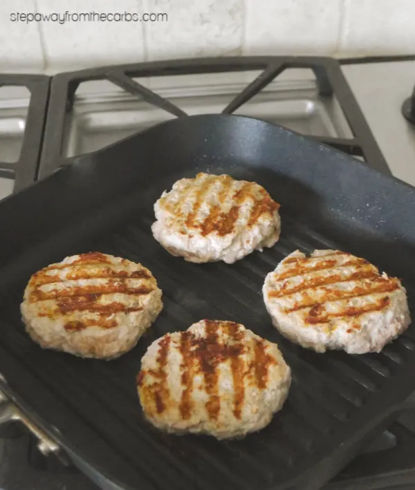 Low Carb Tandoori Chicken Burgers - flavorful burgers for the summer!