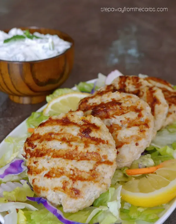 Low Carb Tandoori Chicken Burgers - flavorful burgers for the summer!