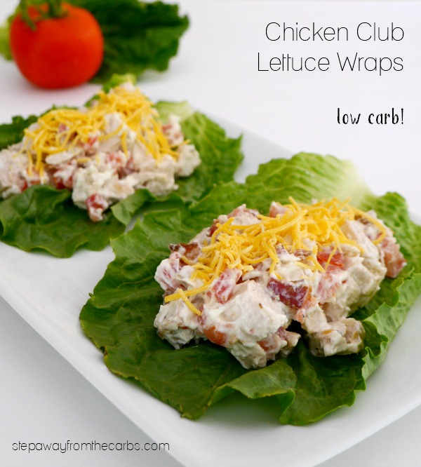 Chicken Club Lettuce Wraps - low carb, keto, gluten free
