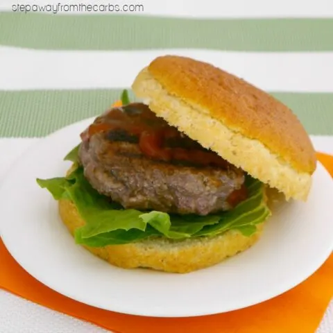 Low Carb Bacon Stuffed Burgers