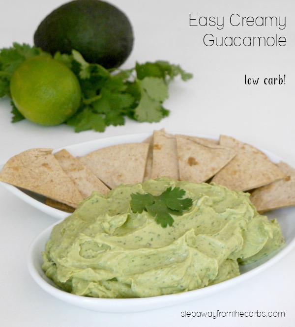 Easy Creamy Guacamole - a low carb, LCHF and keto recipe
