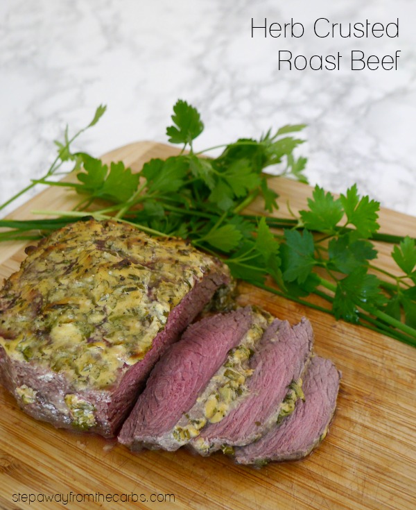 Herb Crusted Roast Beef - easy low carb recipe for special occasions