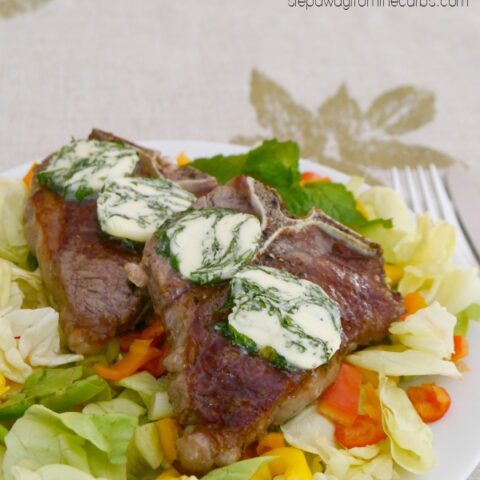 Lamb Chops with Mint and Basil Butter