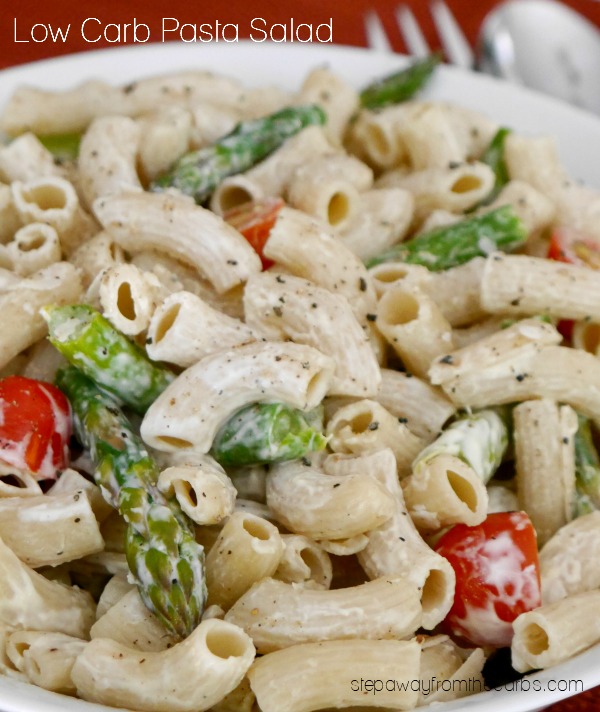 Low Carb Pasta Salad - a delicious side dish with Italian flavors