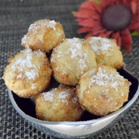 Low Carb Donut Bites with Apple and Cinnamon