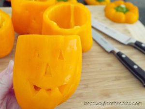 Halloween Stuffed Peppers (Low Carb!) - Step Away From The Carbs