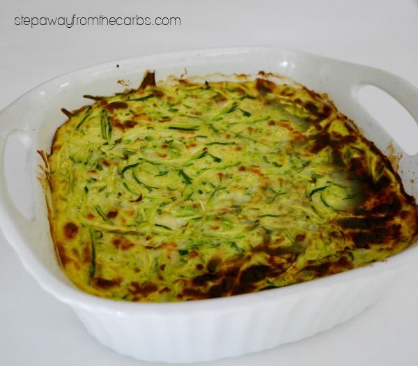 Zoodle Bake - low carb / LCHF / keto side dish recipe